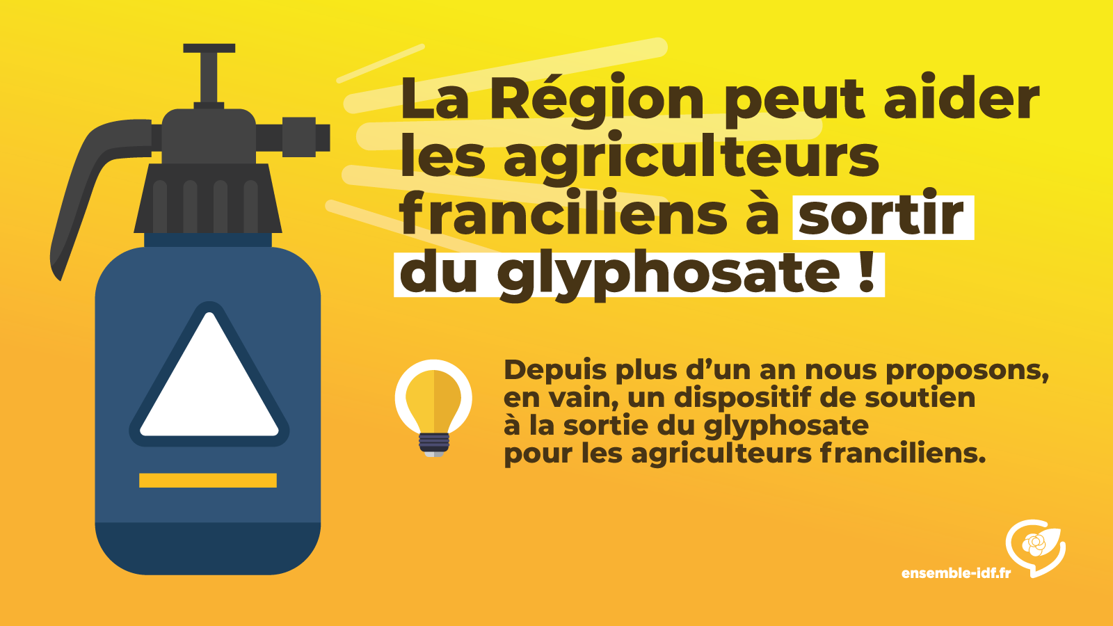 CP Glyphosate La Région peut aider les agriculteurs